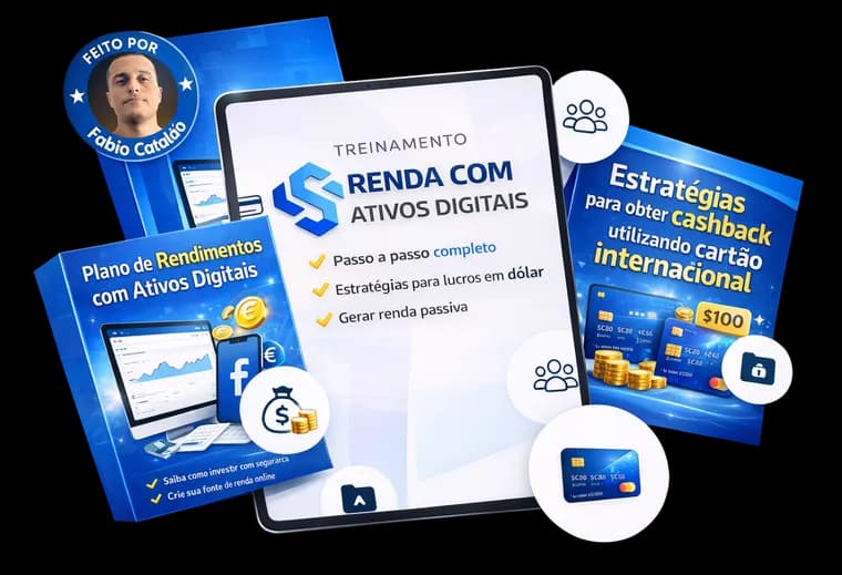 Curso Renda com Ativos Digitais e materiais